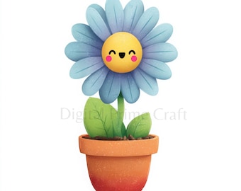 12 süsse Blumen Clipart, Blumen Clipart, hochwertige Jpgs, digitaler Download, Aquarell Clipart, Printables, kommerzielle Lizenz