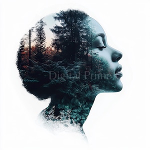 10 Clipart di donne nella natura, Clipart di donne, Clipart di acquerelli, JPG di alta qualità, Download digitale, Stampabili, Licenza commerciale