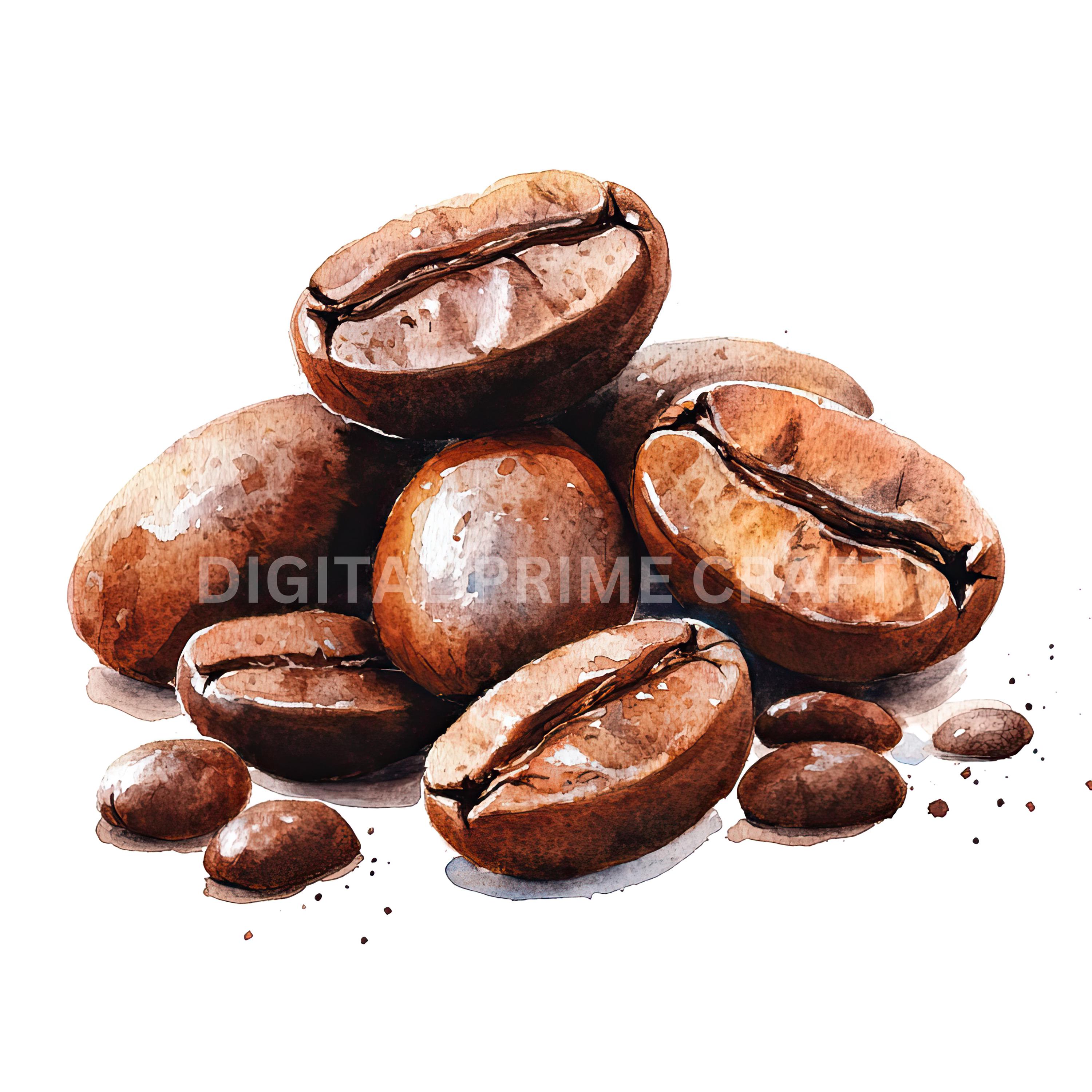 11 Kaffeebohnen Clipart, Kaffee Clipart, Kaffeebohnen In einer Tasche,  hochwertige JPGs, digitaler Download, Printables, kommerzielle Lizenz -  Etsy Schweiz, image size:3000x3000