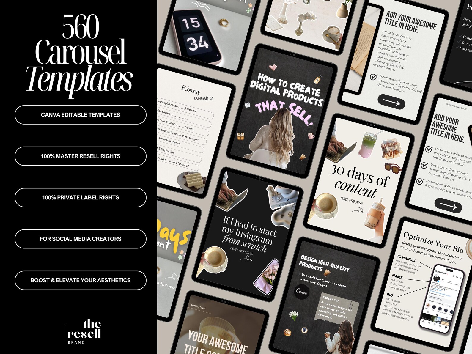 560 Instagram Carousel Templates | Canva Editable Social Media Posts ...