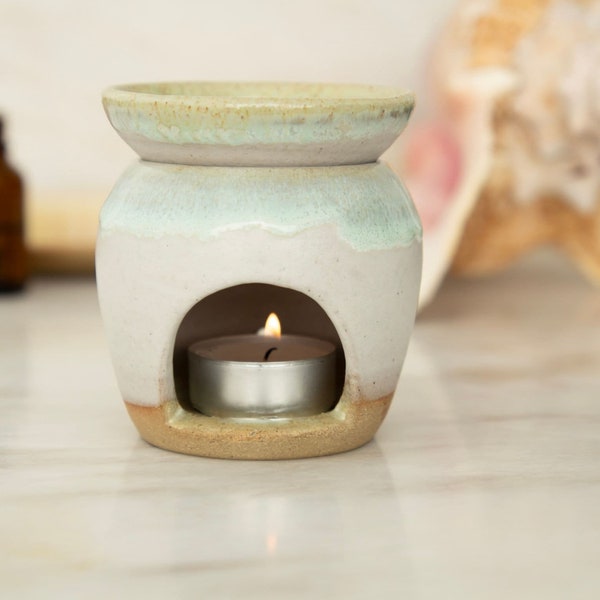 Handmade Ceramic Oil Burner for Essential Oils And Wax Melts | Create Your Own Spa Aromatherapy at Home | Eco Friendly Oil Diffuser