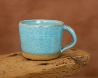 Handmade Ceramic Espresso Coffee Cup | Mug 120ml /4 oz | Gift idea | Blue Mug | Stoneware Coffee Mug