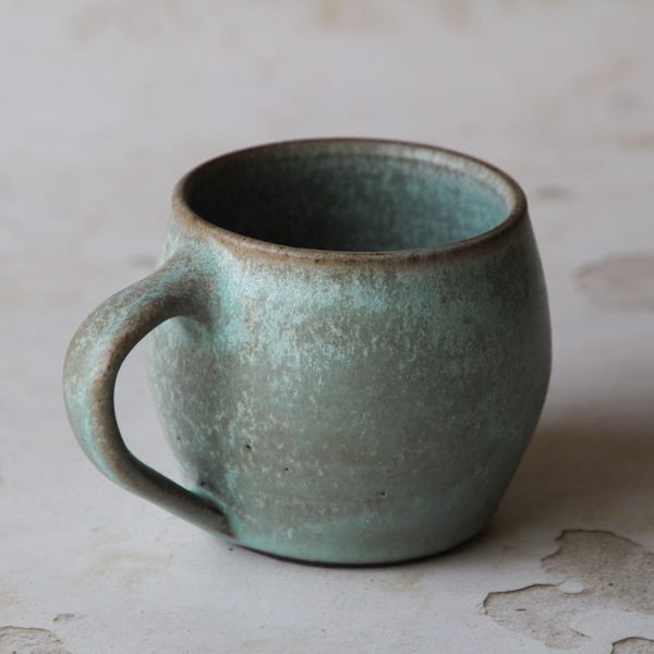 Handmade Black Stoneware Coffee Mug | Rustic Modern Kitchen | Devon Pottery