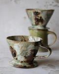 Handmade Stoneware Coffee Dripper | Farmhouse Kitchen Decor | Rustic Modern V60 Pour Over