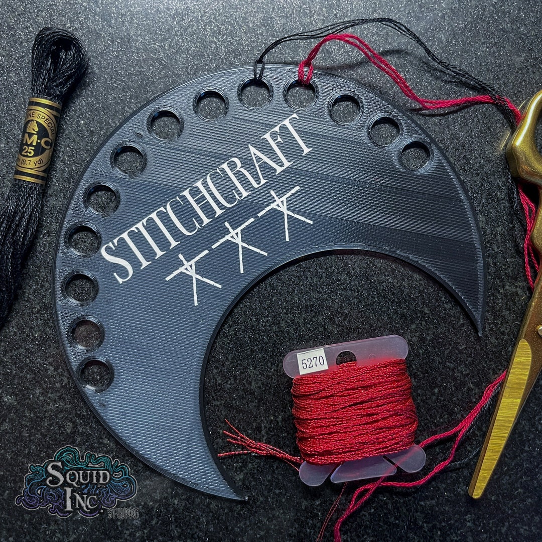 Crescent Moon Thread Floss Holder Organiser Sewing Embroidery Gifts ...