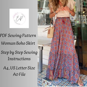 Boho skirt 5xl discount