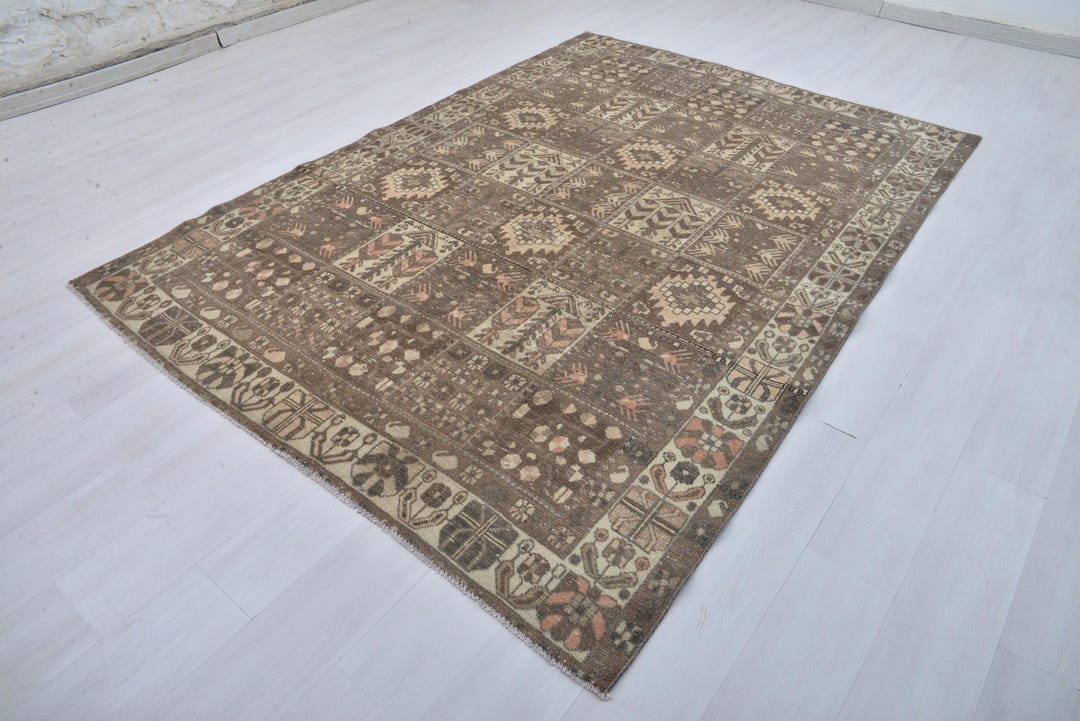 Turkish Vintage Rug,7x9 Oversize Rug,vintage Turkish Rug, Soft