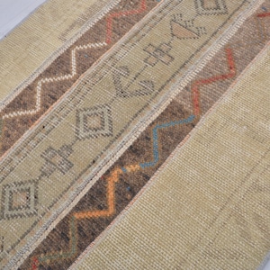 3x6 Rug,Runner Rug,Unique Runner Rug,Turkish Runner,Vintage Runner,Oushak Runner,Anatolian Runner,Natural Runner,Vintage Rug,3x6 soft Rug