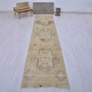 2x11 Neutral Runner,Oushak Runner,Vintage Runner,Turkish Runner,2x11 Runner Rug,Long Runner,Kitchen Runner,Rustic Rug,Narrow Rug,Soft Runner