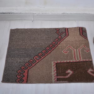 Turkish Bath Mat,Bathroom Rug,Turkish Bathroom Rug,Rugs,2x3 Rug,Vintage Mat Rugs,2x3 Small Rug,Boho Rug,Handmade Rug,Small Oushak Rug,