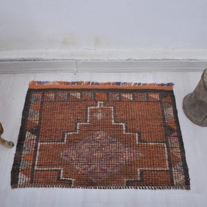 2x3 Small Rug,Boho Rug,Handmade Rug,Small Oushak Rug,Turkish Bathroom Rug,Rugs,2x3 Rug,Vintage Mat Rugs,Turkish Bath Mat,Bathroom Rug,