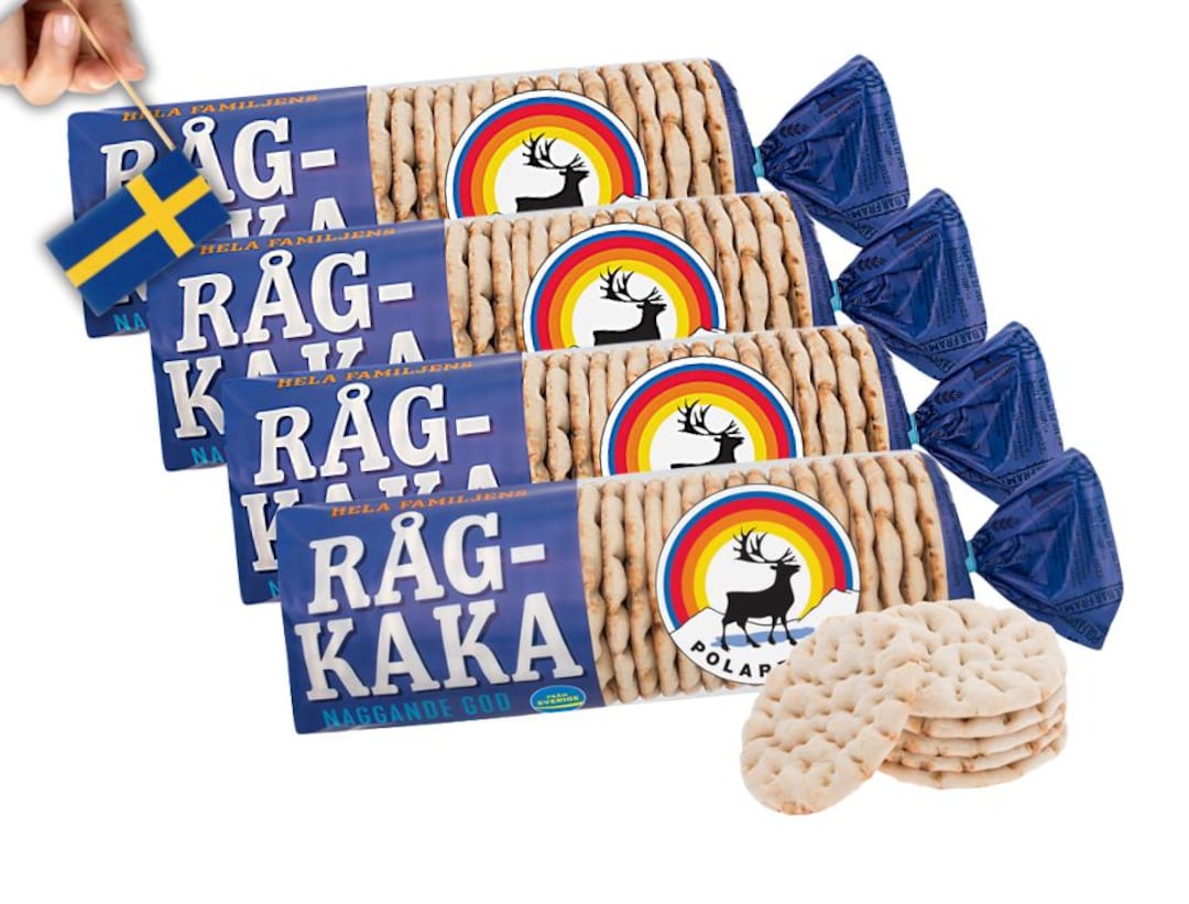 4 Pack Polarbröd Rågkaka 24pcs 900g (31.74oz), Swedish Bread, Svenskt ...