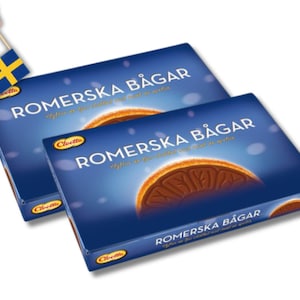 2 Boxes of Romerska Bågar 200g (7.05oz) milk chocolate, swedish food, candy, swedish fika, Scandinavian food