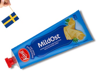 1 Tube Kavli Mildost g (9.70 Oz), Cream cheese spread, Swedish cheese, swedish food, cheese spread