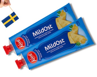 2 Tubes Kavli Mildost g (9,70 Oz), Fromage à la crème à tartiner, Fromage suédois, Cuisine suédoise, Fromage à tartiner