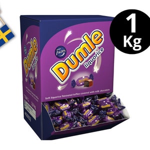 1 Kg of Dumle Swedish Liquorice Chocolate, Godis, Swedish Candy, Chocolate from Sweden, Mjölkchokad, Swedish Gifts, Sweden,lakrits