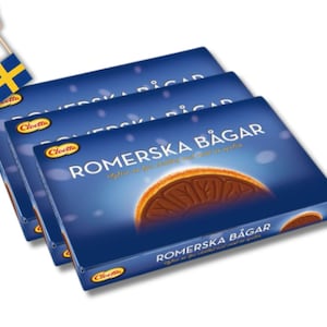 3 Boxes of Romerska Bågar 200g (7.05oz) milk chocolate, swedish food, candy, swedish fika, Scandinavian food