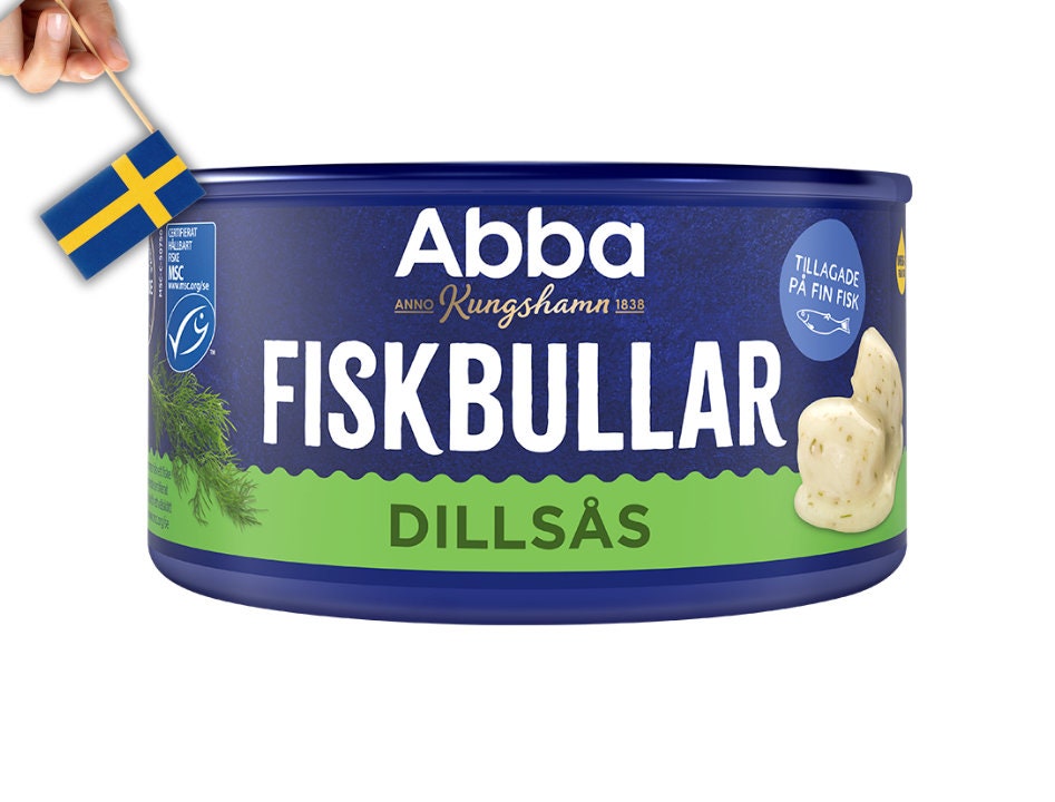 Abba Fiskbullar I Dillsås, Fish Balls in Dill Sauce 375g 13,22oz ...