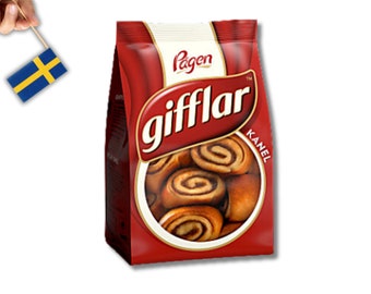 Gifflar by Pågen 300g (10.58 Oz), rollos de canela suecos, bollos, kanelgifflar, fika sueco, comida sueca, kanelbullar