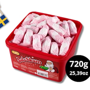 Cloetta JuleSkum 720g (25.39 Oz), swedish christmas candy, marshmallow treats, santa candy, swedish food, swedish christmas gift