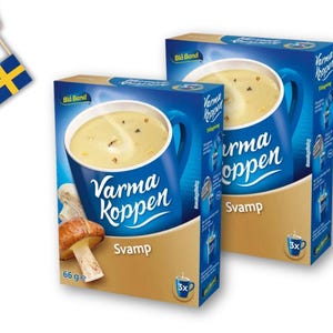 2 Pack Blå Band Varma Koppen Svamp – 6dl (2.53 cups) Savory Mushroom Soup Mix, 66g (2.32oz)