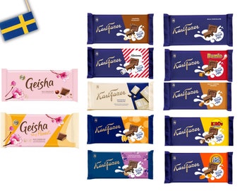 Karl Fazer Milk Chocolate Bars, variety pack, pick & mix, finnish chocolate, swedish food, Karl fazer mjölkchoklad