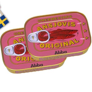 2 Dosen Grebbestads Ansjovis Original Abba, 125g – schwedische Sardellen Delikatesse