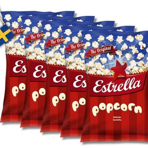 5 bags Estrella Popcorn – 65g (2.29oz)