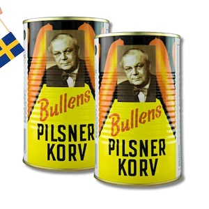 2 Cans Bullens Pilsnerkorv 455g (16.04 oz) – A Classic Swedish Sausage