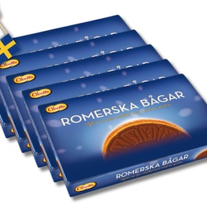 5 Boxes of Romerska Bågar 200g (7.05oz) milk chocolate, swedish food, candy, swedish fika, Scandinavian food