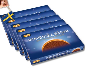 5 Boxes of Romerska Bågar 200g (7.05oz) milk chocolate, swedish food, candy, swedish fika, Scandinavian food