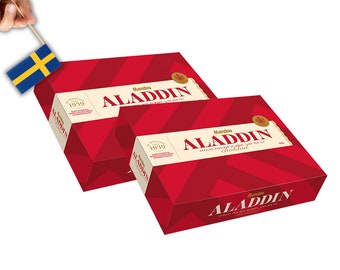 2 boxes Swedish Aladdin Chocolate 500 g (17,63 Oz), Chocolate Pralines from Sweden, Swedish Chocolate Gift Box, Marabou