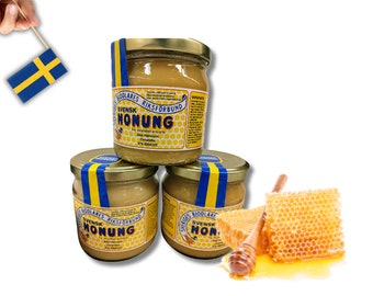 1 Jar of Swedish Organic Localy produced Honey, The best Honey of the year 2023, 500g (17,63oz), Swedish food, Eco honey,