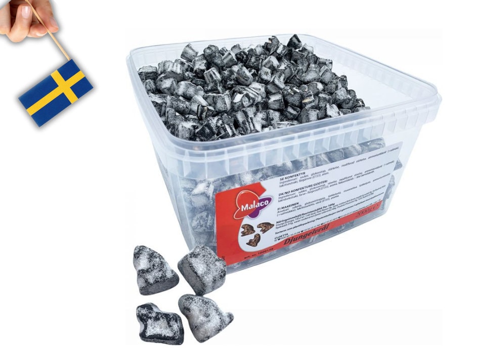 2 KG 70.54 Oz Djungelvrål, Swedish Licorice Candy Sweden, Swedish Salt