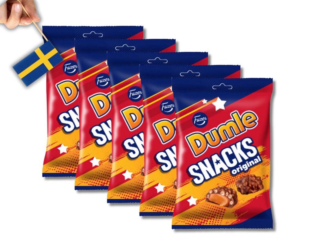 5 Bags Fazer Dumle Snacks Original 160g (5.64 Oz) – Irresistibly Chewy ...
