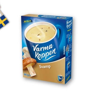 Blå Band Varma Koppen Svamp – 6dl (2.53 cups) Savory Mushroom Soup Mix, 66g (2.32oz)