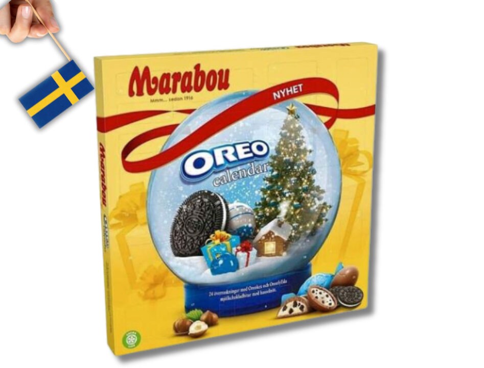 Marabou Oreo Advent Calendar Christmas 2023, Julkalender 275g 9.70 Oz, Mjölkchoklad, Milk Chocolate, Swedish Food, Scandinavian Christmas - Etsy