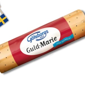 Galletas suecas Göteborgskex Guld-Mariekex 200 g (7,05 oz), galletas suecas, galletas, bizcochos suecos, comida sueca, comida escandinava