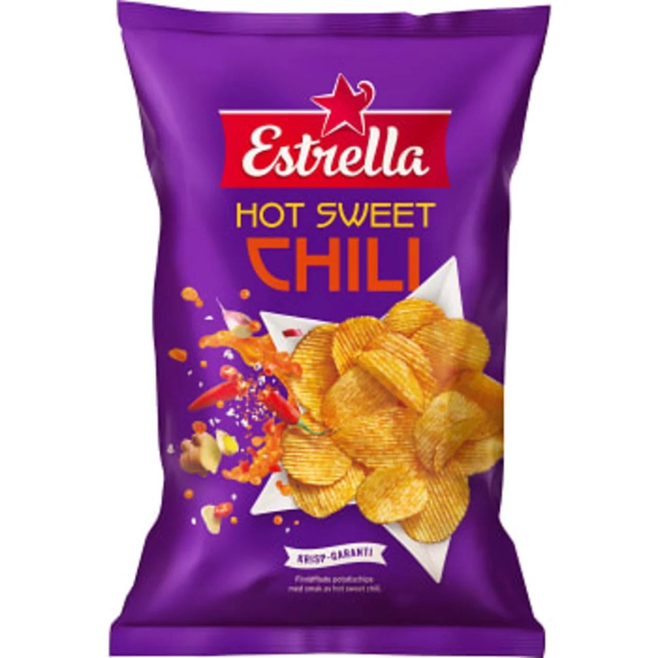 4 Bags of Estrella Hot Sweet Chili 275g (9.70 Oz), Swedish Potato