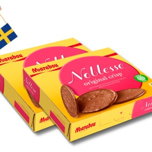 2 Boxes of Marabou Noblesse Original Crisp 150g (5.29 Oz) - Swedish Milk Chocolate with Crisps, swedish chocolate, milk chocolate