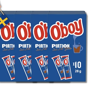 4 Packages of Swedish Oboy 280g (9.87 Oz), Original Cocoa powder mix, Swedish fika, choklad, Food from sweden, Swedish candy, chocolate