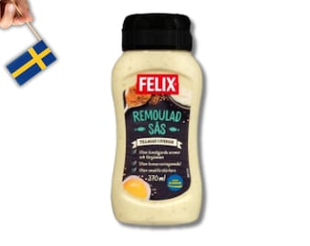 Sauce rémoulade suédoise - Felix Remouladsås 370 ml (13,05 oz), Sauce rémoulade Felix, Cuisine suédoise, Danoise, Sauce suédoise, Cuisine scandinave