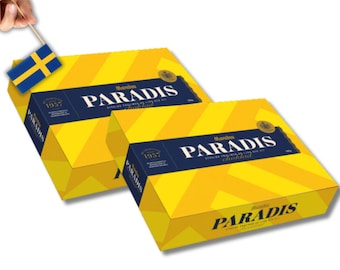 2 boxes Swedish Paradis Chocolate 500 g (17,63 Oz), Chocolate Pralines from Sweden, Swedish Chocolate Gift Box, Marabou
