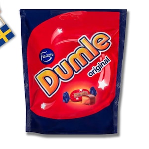 1 Bag of Dumle Swedish Chocolate, Godis, Swedish Candy, Chocolate from Sweden, Mjölkchokad, Swedish Gifts, Sweden, 220 g (7 oz.), Choklad