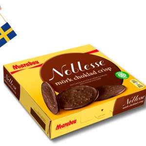 1 Box of Marabou Noblesse mörk choklad (dark chocolate) Crisp 150g (5.29 Oz) - Swedish Milk Chocolate, swedish chocolate, milk chocolate