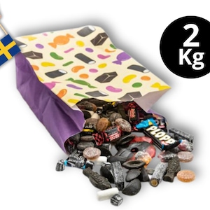 2 kg of Mixed Candy Licorice, Swedish Candy Licorice Mix, Swedish Licorice Lösgodis, Lakrits From Sweden, Swedish Fika, Licorice
