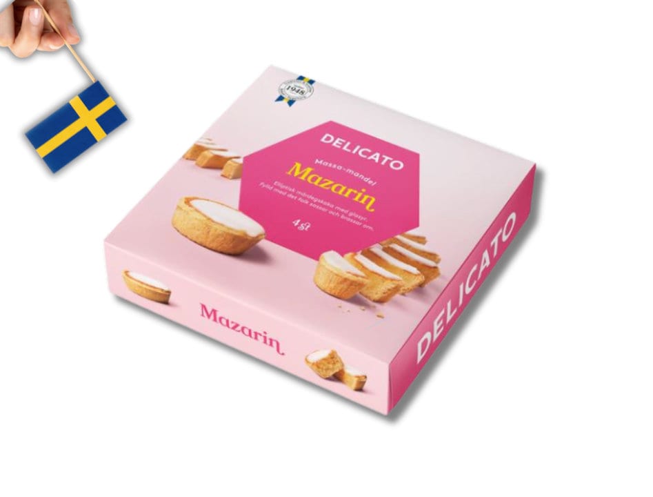 1 doos Delicato Mazarin Zweedse fika Zweeds gebak koekjes Zweeds eten amandelsmaak delicatessenkoekjes delicatessen Etsy Belgie