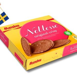 1 Box of Marabou Noblesse Original Crisp 150g (5.29 Oz) - Swedish Milk Chocolate with Crisps, swedish chocolate, milk chocolate