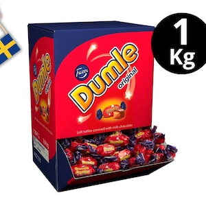 1 Kg of Dumle Swedish Chocolate, Godis, Swedish Candy, Chocolate from Sweden, Mjölkchokad, Swedish Gifts, Sweden, Choklad