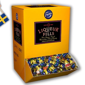 Fazer Liqueur Fills, Liqueur Filled Chocolates, Finnish Chocolate Liqueur, Fazer Chocolate Finland Select Qty (5-150), candy, Swedish fika